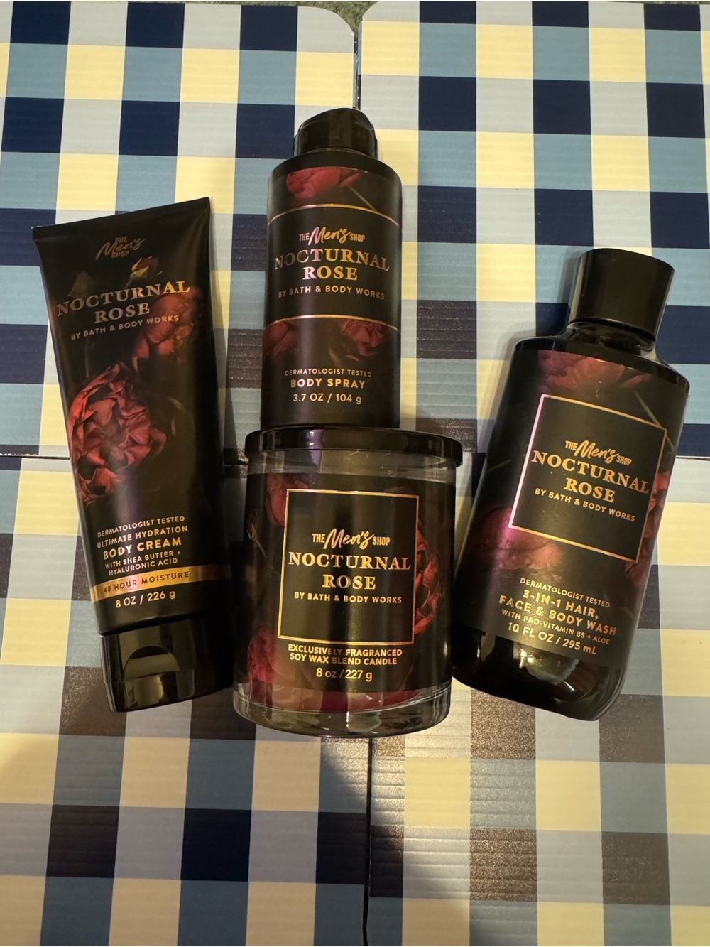 Nocturnal Rose Set of 4 NWT Bath & Body Works